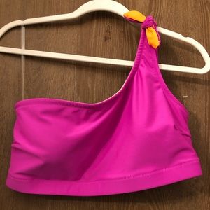 Swimwear one shoulder bikini top